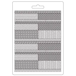 Stamperia  - Soft Mould A5 -  Bauhaus Texture Pattern*