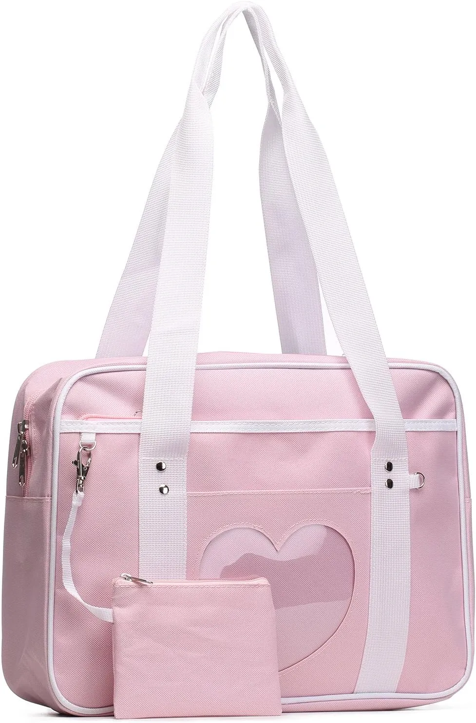STEAMEDBUN Kawaii Ita Bag Japanese School Bag Cute Tote Bag Large Shoulder Anime Heart Purse