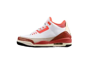STONE/TEAM Durable AIR JORDAN Reduced-rate WHITE/BLACK/MARS ORANGE GS 3 RETRO