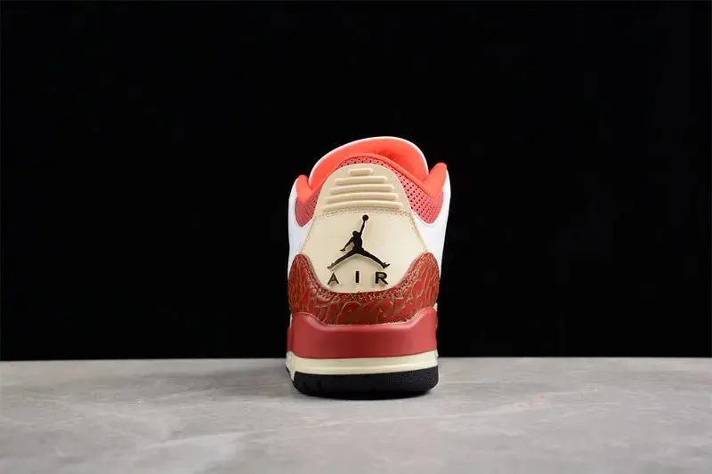 STONE/TEAM Durable AIR JORDAN Reduced-rate WHITE/BLACK/MARS ORANGE GS 3 RETRO