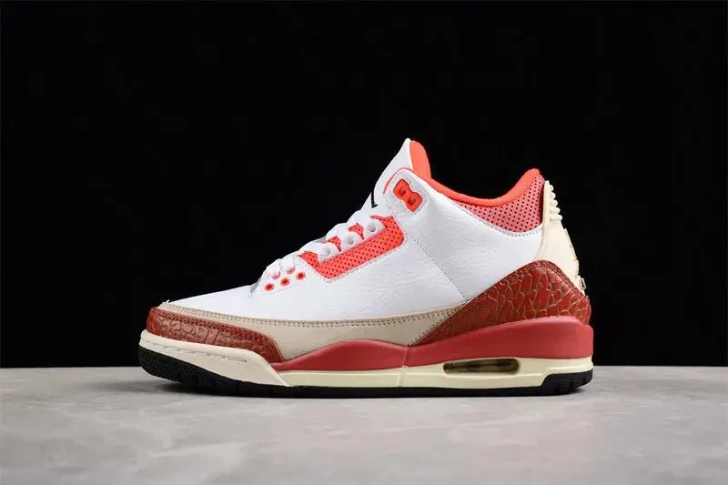 STONE/TEAM Durable AIR JORDAN Reduced-rate WHITE/BLACK/MARS ORANGE GS 3 RETRO