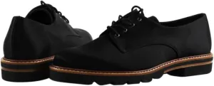 Stuart Weitzman Womens Black Satin Metro Round Toe Lace-Up Oxford Shoes 9 M