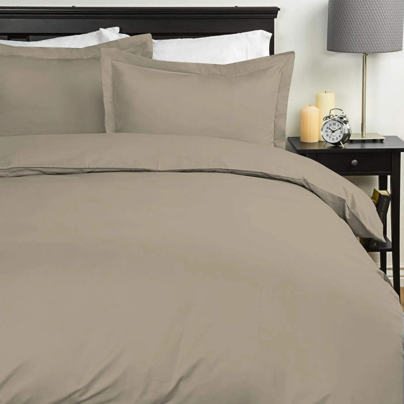 Sweet Home Collection Duvet Cover 1800 Thread Count 4 Pc Sheet Set, Full, Sage, 7 Piece