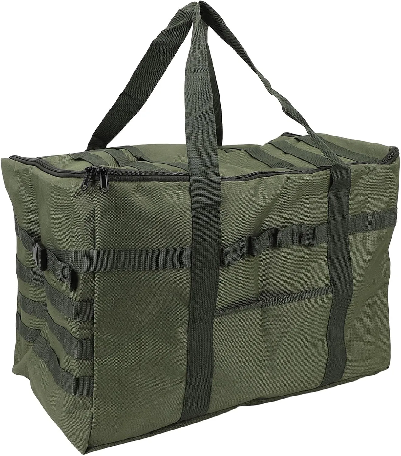 Tbest Camping Storage Bag, 53L Large Capacity Camping Storage Bag Multifunction Thickened Oxford Fabric PVC Inner Camping Cooking Utensils Organizer