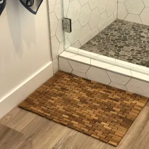 Teak Indoor Outdoor Bath and Shower Mat