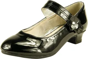 The Doll Maker Girl's Glitter Pump for Toddler/Little Kid/Big Kid Dress Shoes