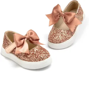 THEE BRON Toddler Shoes Girls Glitter Fashion Sneakers Sparkly Sequin Casual Shoes