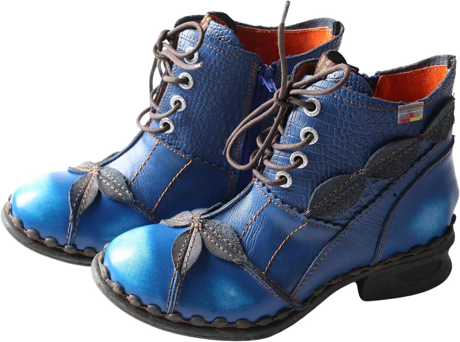 TMA EYES Brand Washed Leather Oxford Women's Boots Mother Shoes
