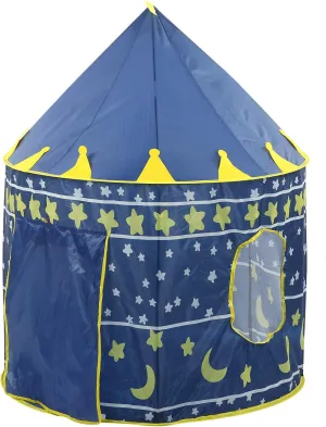 Toddler Play Tent, Girls Playhouse Children's Play Tent, Foldable pops Up Indian Tent, Indoor Outdoor Use with Carry Bag, Nice Kids(Blue)