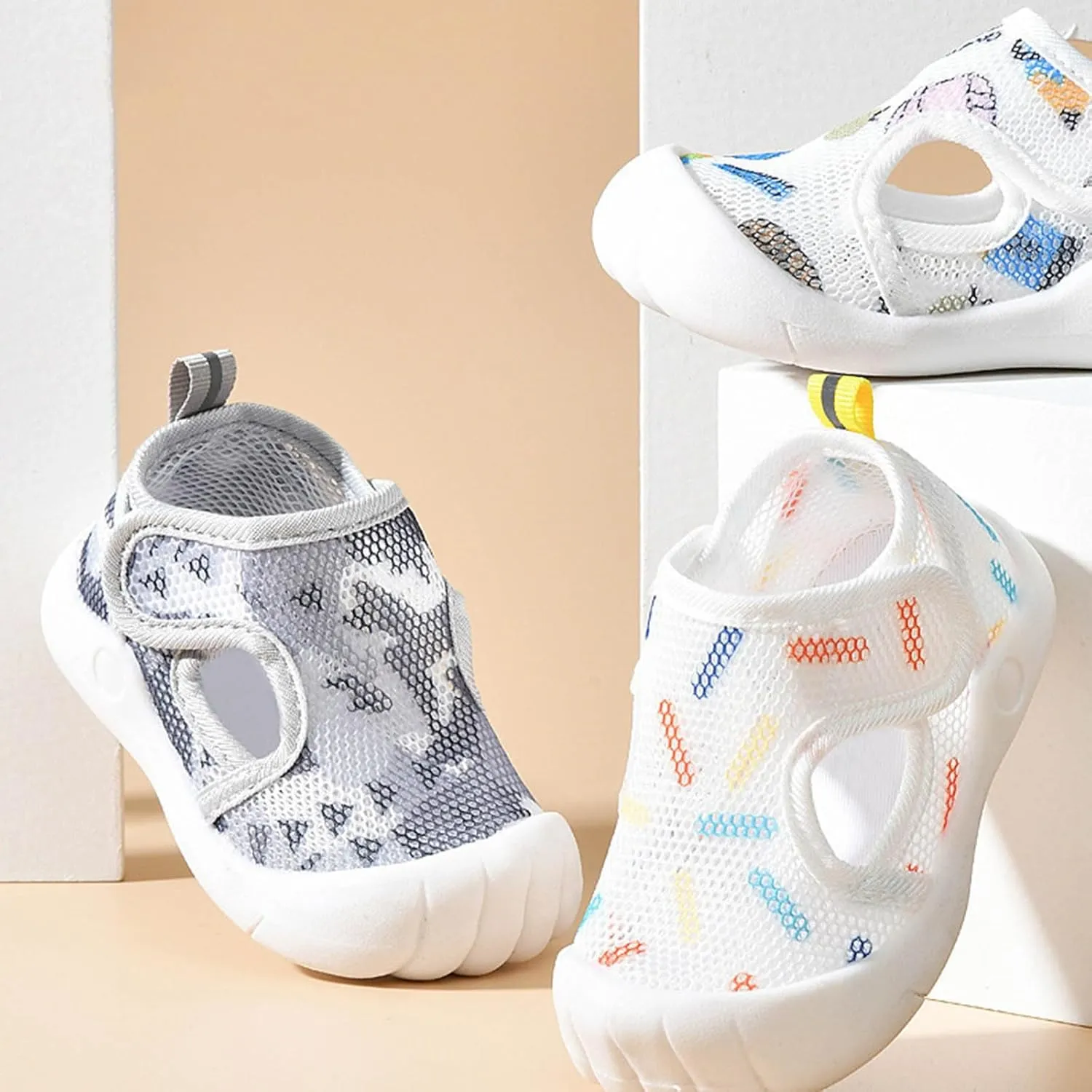 Toddler Water Shoes Barefoot Water Shoes for Kids Baby Wide Socks with Arch Support Breathable Toddler Sneakers Girls