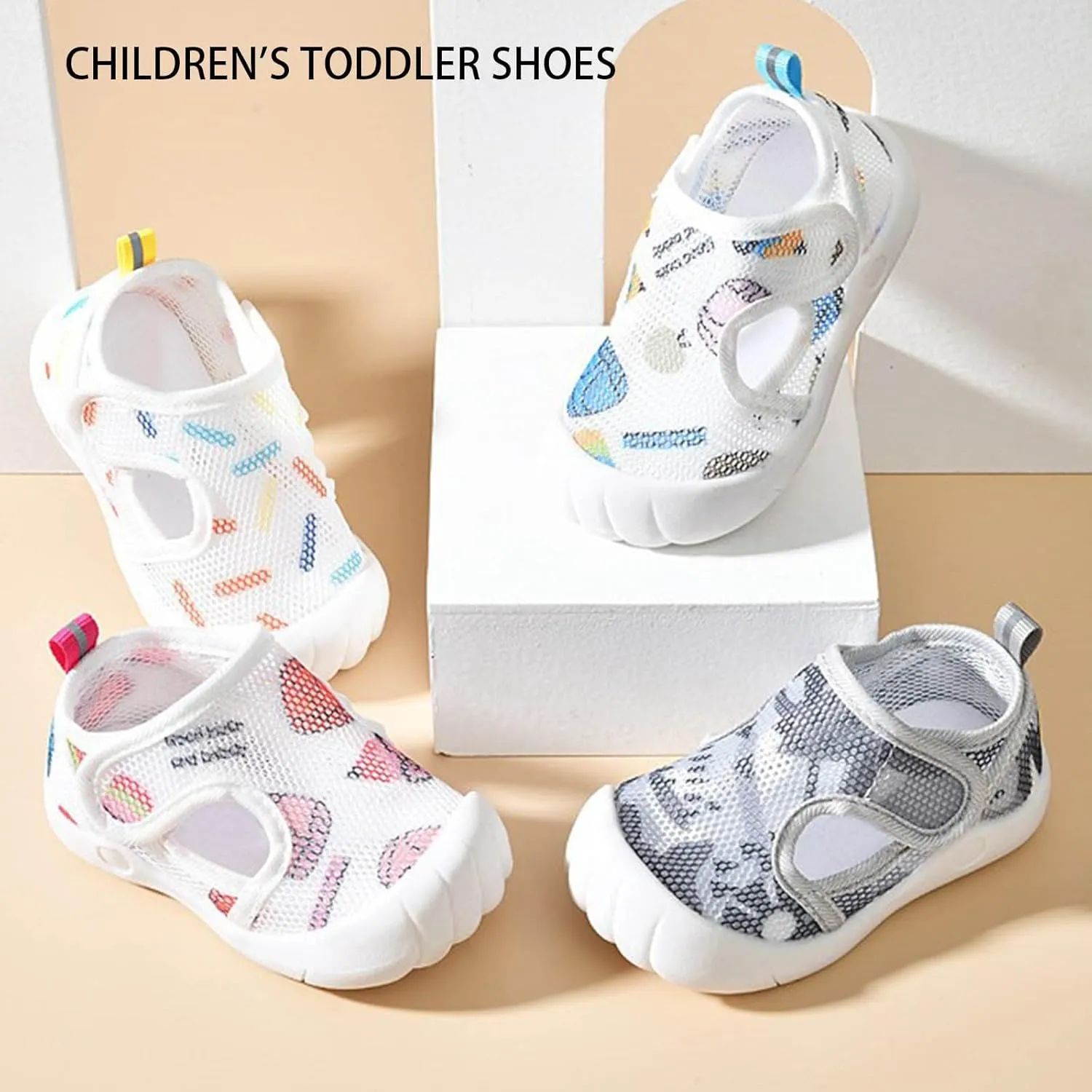 Toddler Water Shoes Barefoot Water Shoes for Kids Baby Wide Socks with Arch Support Breathable Toddler Sneakers Girls
