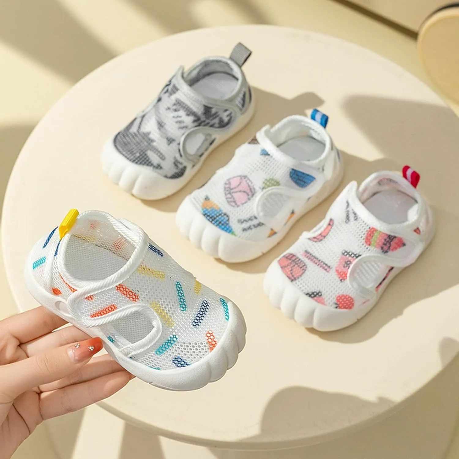 Toddler Water Shoes Barefoot Water Shoes for Kids Baby Wide Socks with Arch Support Breathable Toddler Sneakers Girls