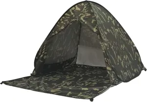 UV-Protection Pop-Up Beach Tent Portable Foldable Quick Set-Up Sun Shelter Cover with Zipper Door