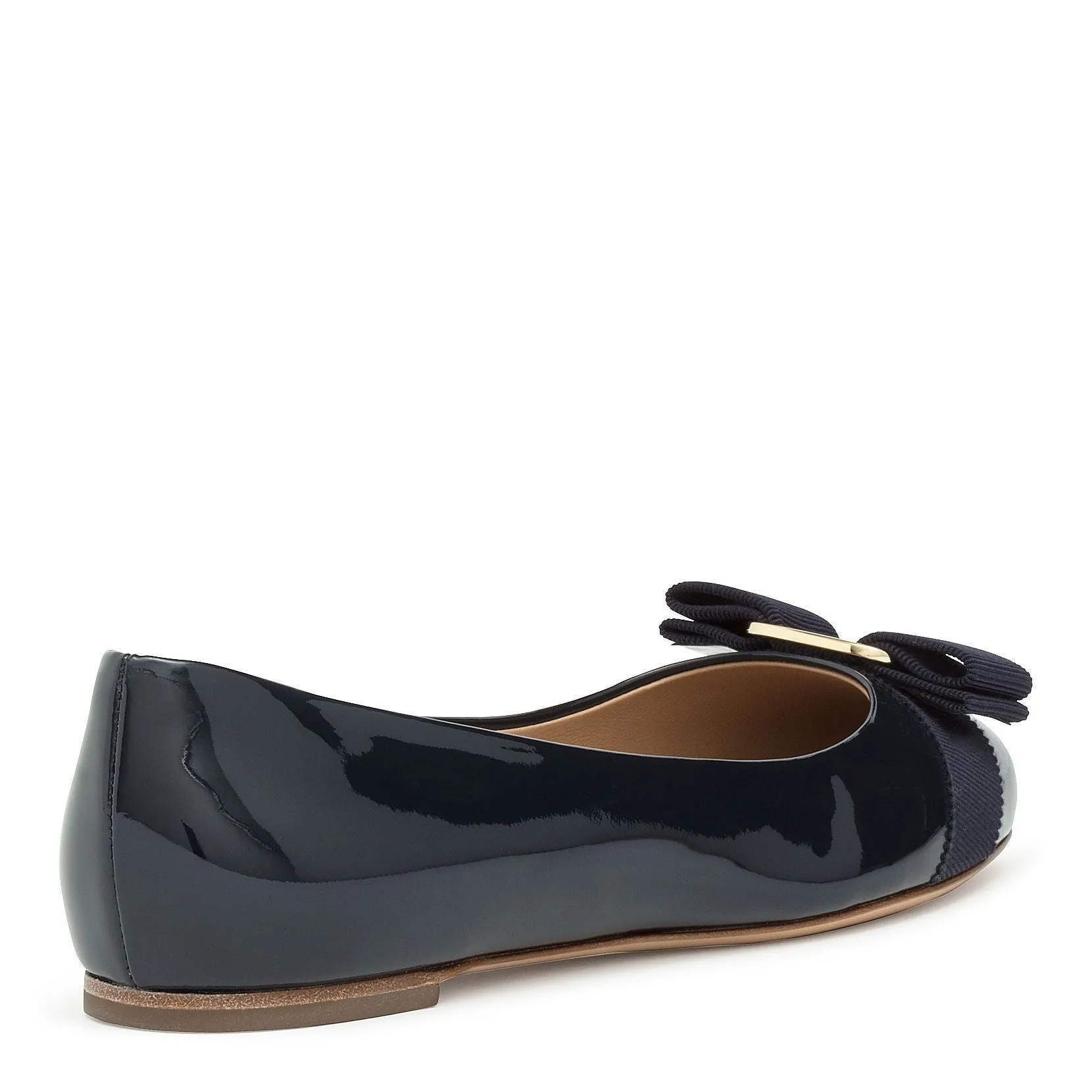 Varina patent oxford blue ballerinas
