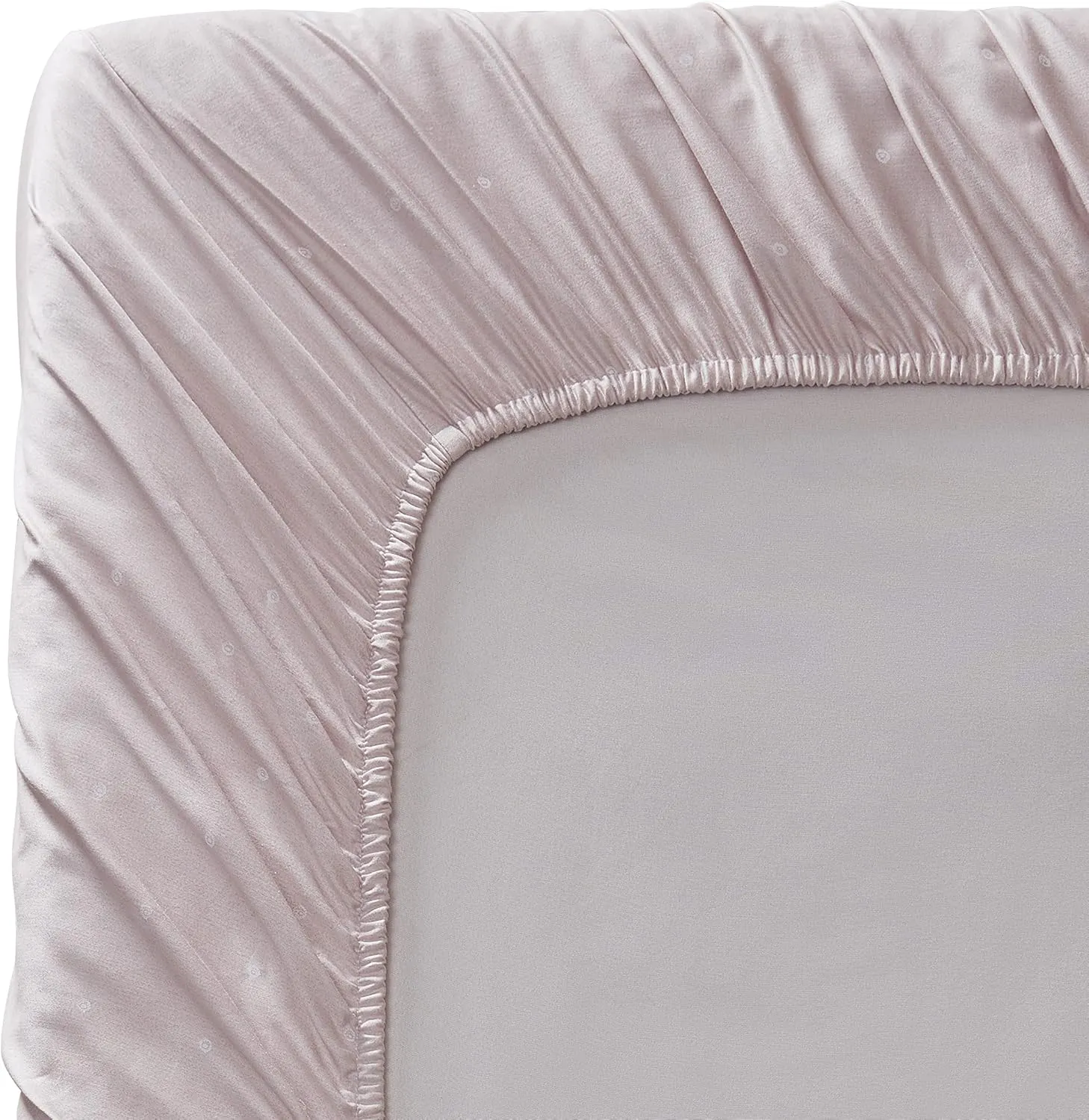 Vera Wang - Queen Sheet Set, Luxury Sateen Cotton Bedding, 800 Thread Count, Soft & Smooth Bedding Set (Eyelet Pink, Queen)