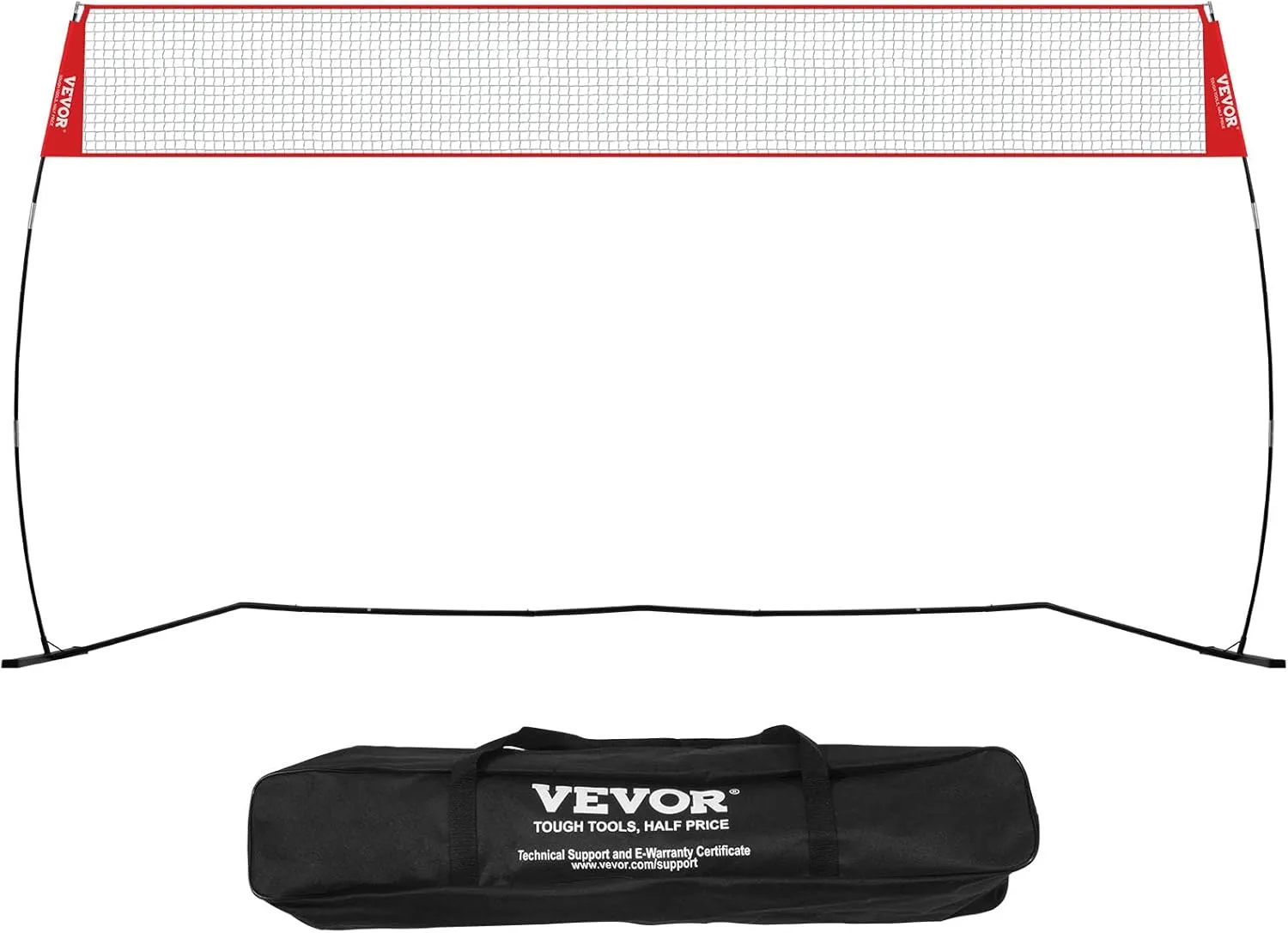 VEVOR Volleyball Training Net System,8 * 11/12 * 11ft/Pitching Practice/Spiking Practice/14 Net,Portable Net Station, Easy Setup Indoor Outdoor Target Net for Serving Spiking Setting