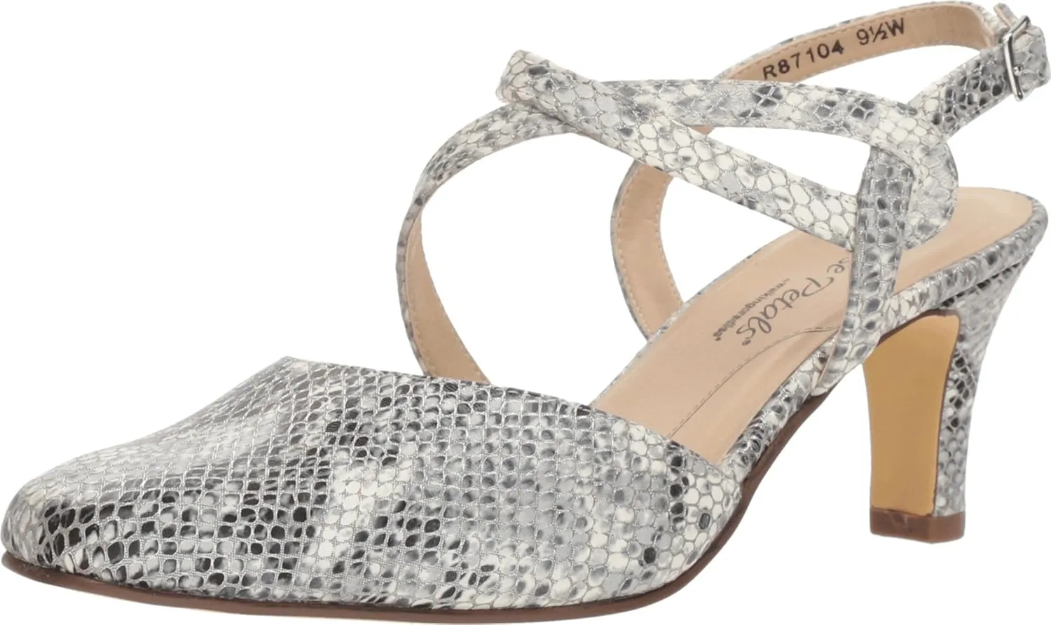 Walking Cradles Rosie Silver Multi Snake Print 7.5 WW (EE)