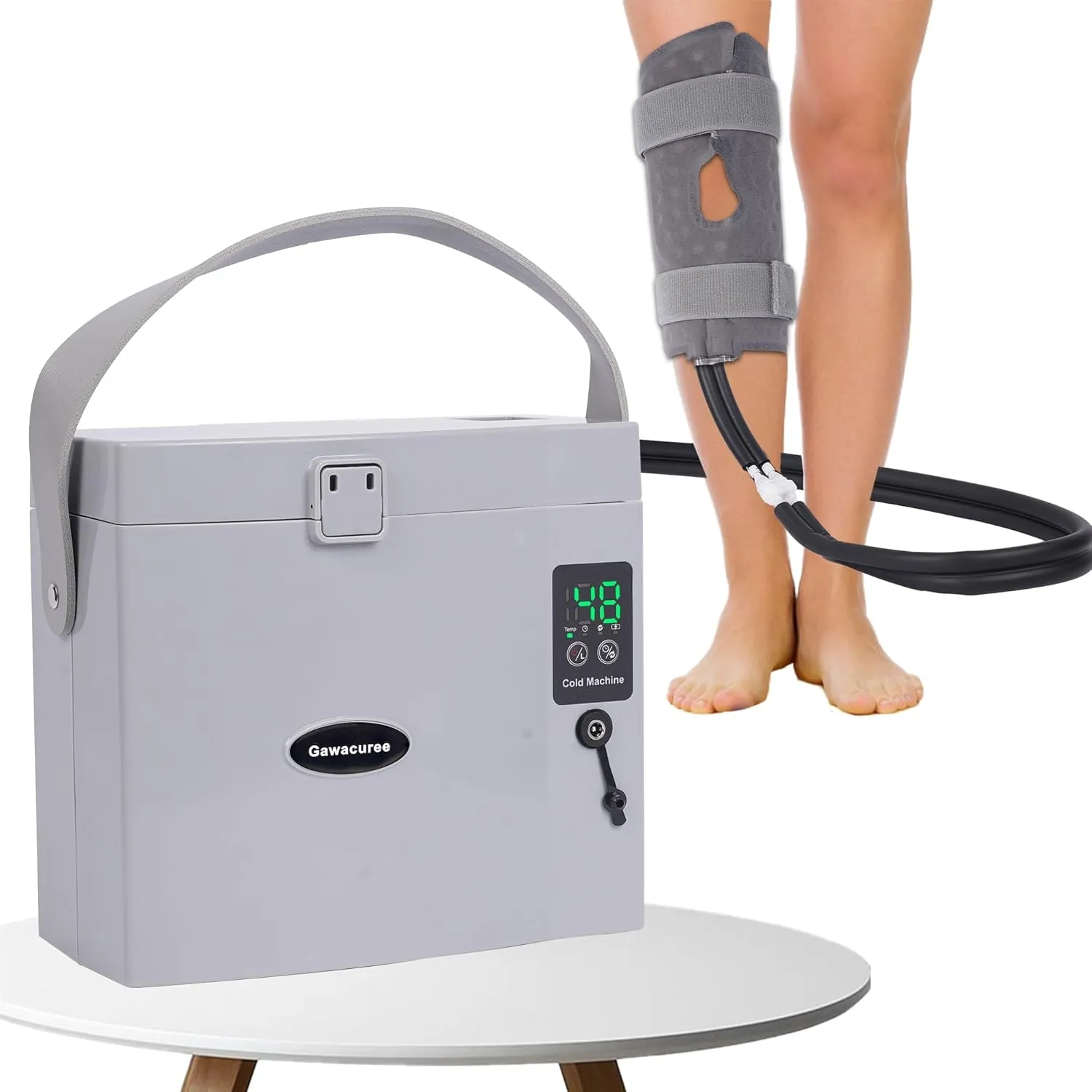 Water circulating Cold Pack,Cold Therapy Machine,Cold Therapy Machine for Knee Replacement,Built-in 3000MAH Battery, Cryotherapy Systems Suitable for Home use (Black)