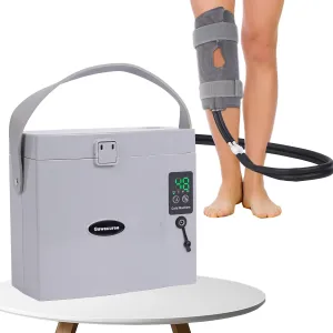 Water circulating Cold Pack,Cold Therapy Machine,Cold Therapy Machine for Knee Replacement,Built-in 3000MAH Battery, Cryotherapy Systems Suitable for Home use (Black)