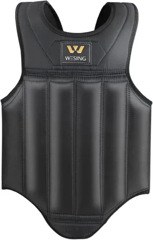 Wesing Martial Arts Muay Thai Boxing Chest Protector MMA Sanda Chest Guard