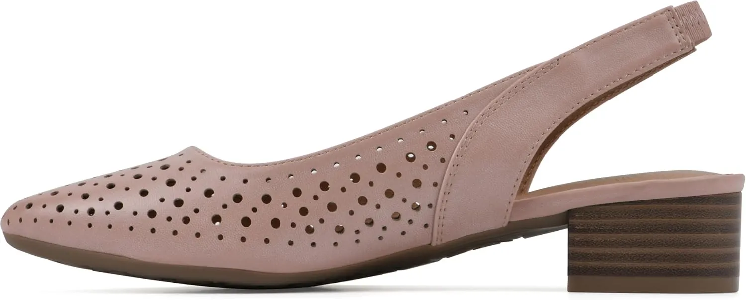 WHITE MOUNTAIN Women's Boronic Low Block Heel