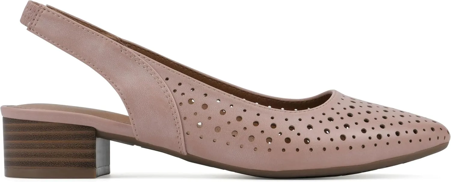 WHITE MOUNTAIN Women's Boronic Low Block Heel