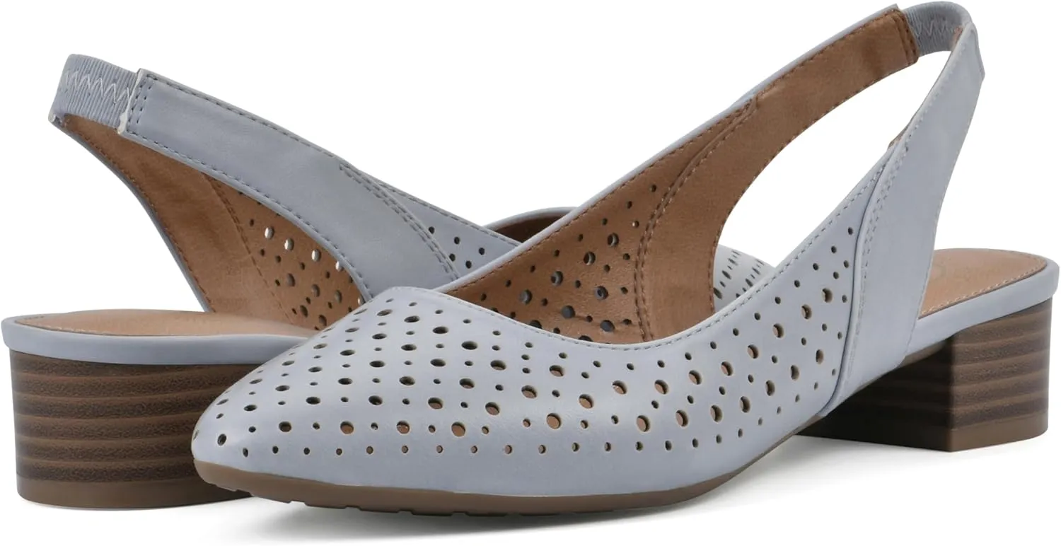 WHITE MOUNTAIN Women's Boronic Low Block Heel