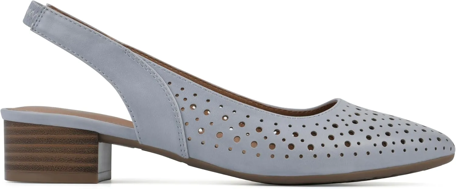 WHITE MOUNTAIN Women's Boronic Low Block Heel