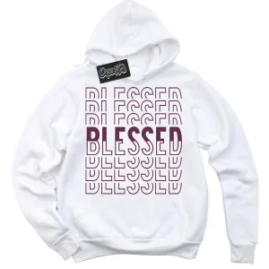 White Viotech Dunks Sneaker Hoodie Blessed Stacked Graphic