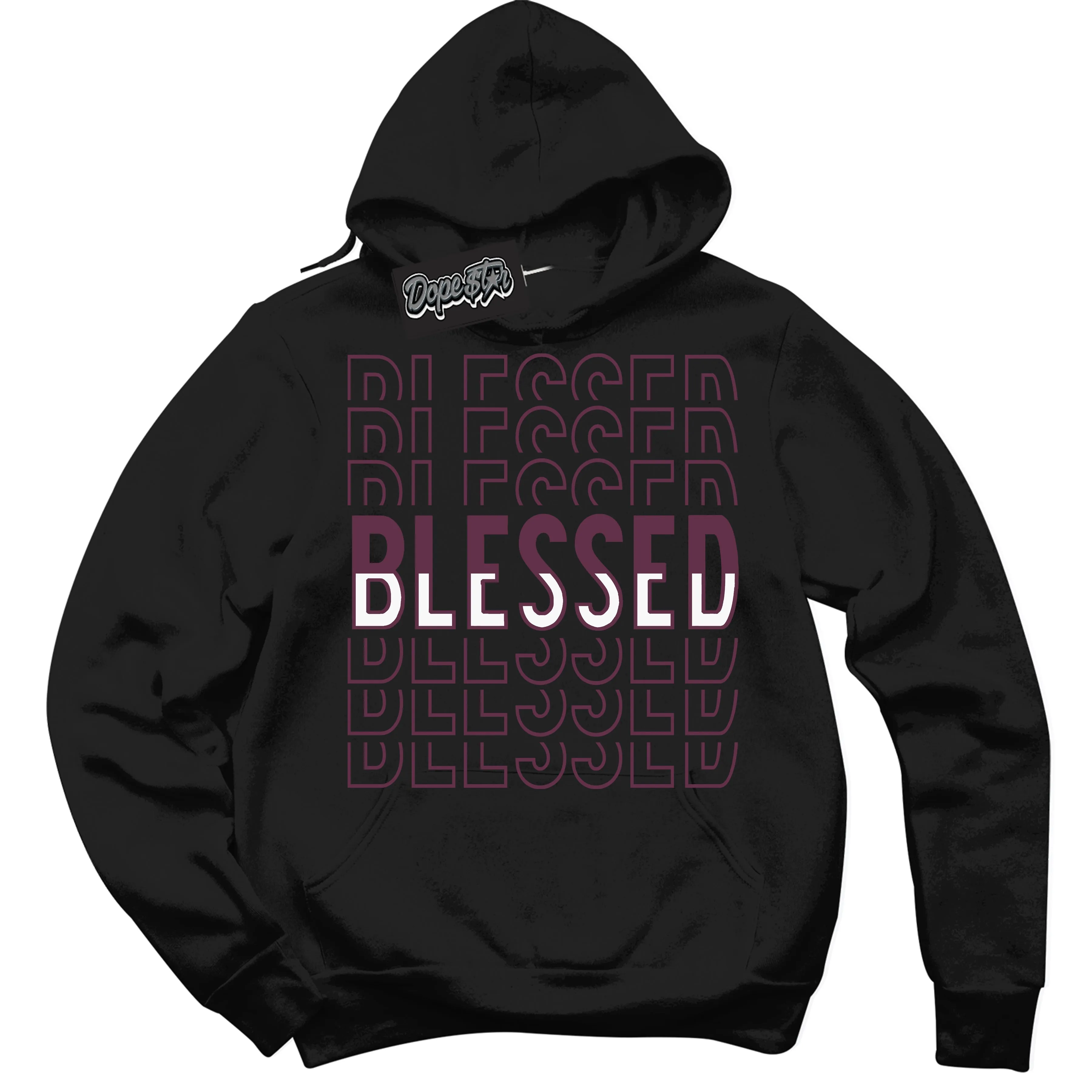White Viotech Dunks Sneaker Hoodie Blessed Stacked Graphic
