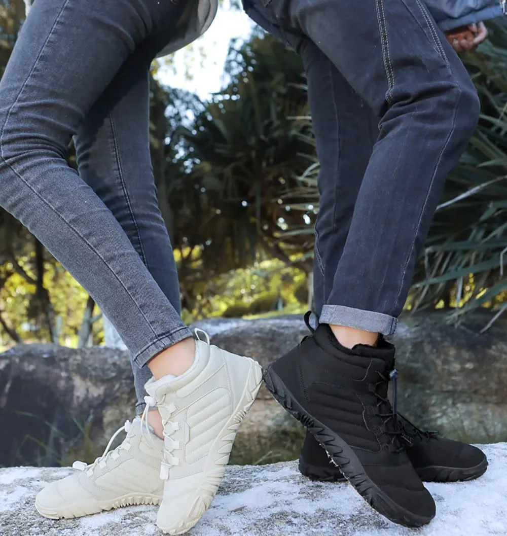 Winter Hike Walking Barefoot Footwear Womens Men Barefoot Boots Autumn Winter Waterproof Wide Toe Barefoot Shoes