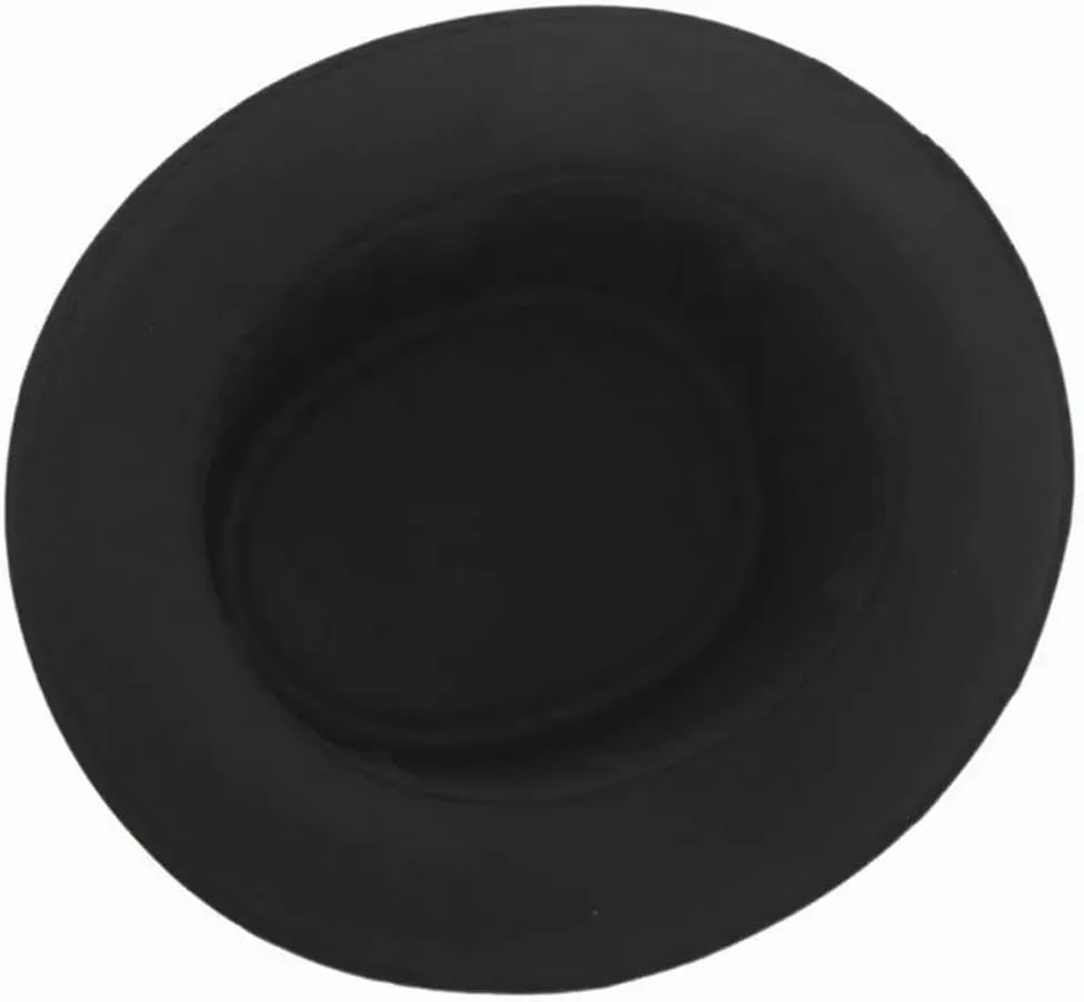 Women Men Hat Wool Flat Fedora Hat For Lady Gentleman Boater Trilby Hat Hat Size 58CM