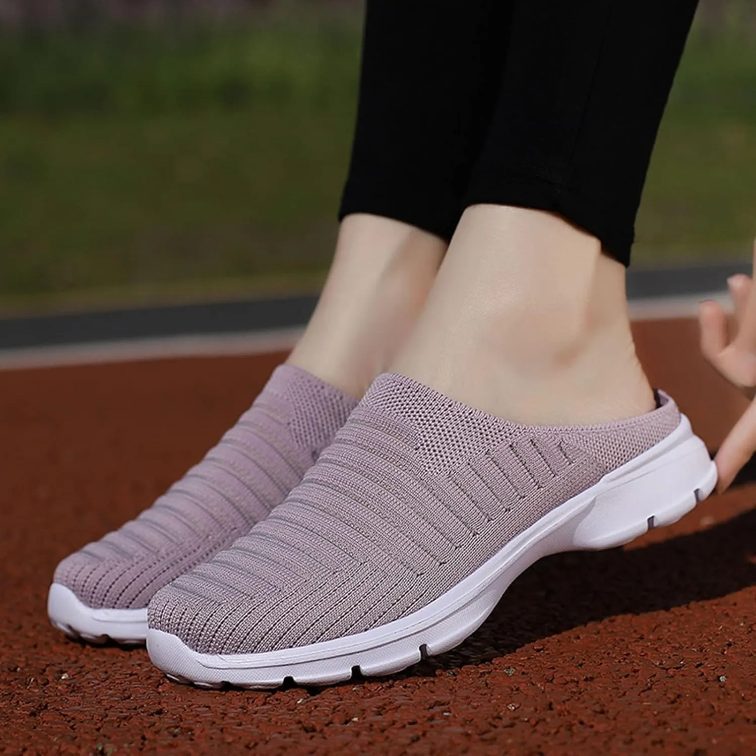 Women's Backless Slip on Mesh Sneakers Shoes Running Shoes for Men High Top Women's Shoes Casual Women Shoes Sneakers Red Tennis Shoe Loafers Dress Shoe