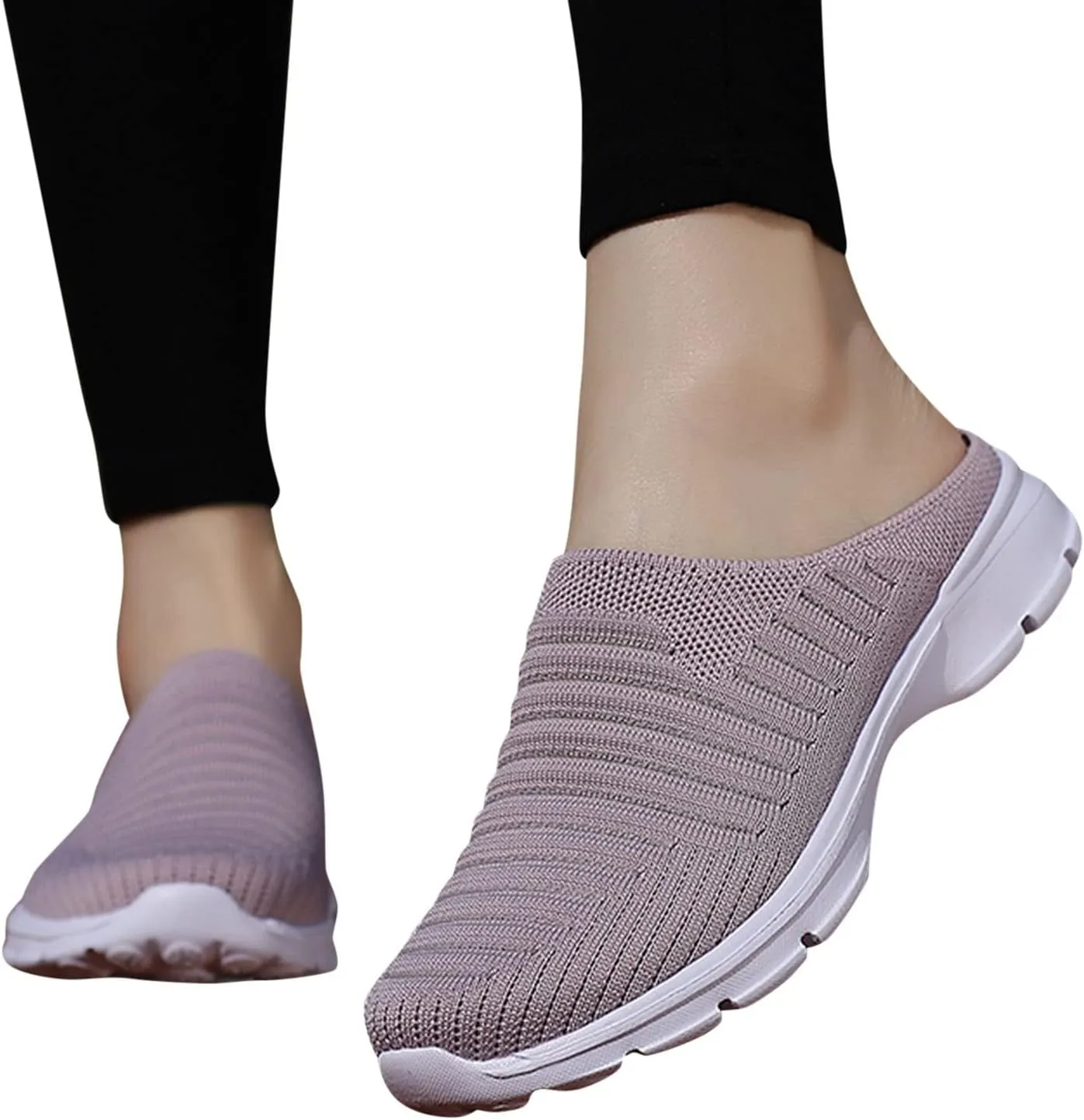 Women's Backless Slip on Mesh Sneakers Shoes Running Shoes for Men High Top Women's Shoes Casual Women Shoes Sneakers Red Tennis Shoe Loafers Dress Shoe