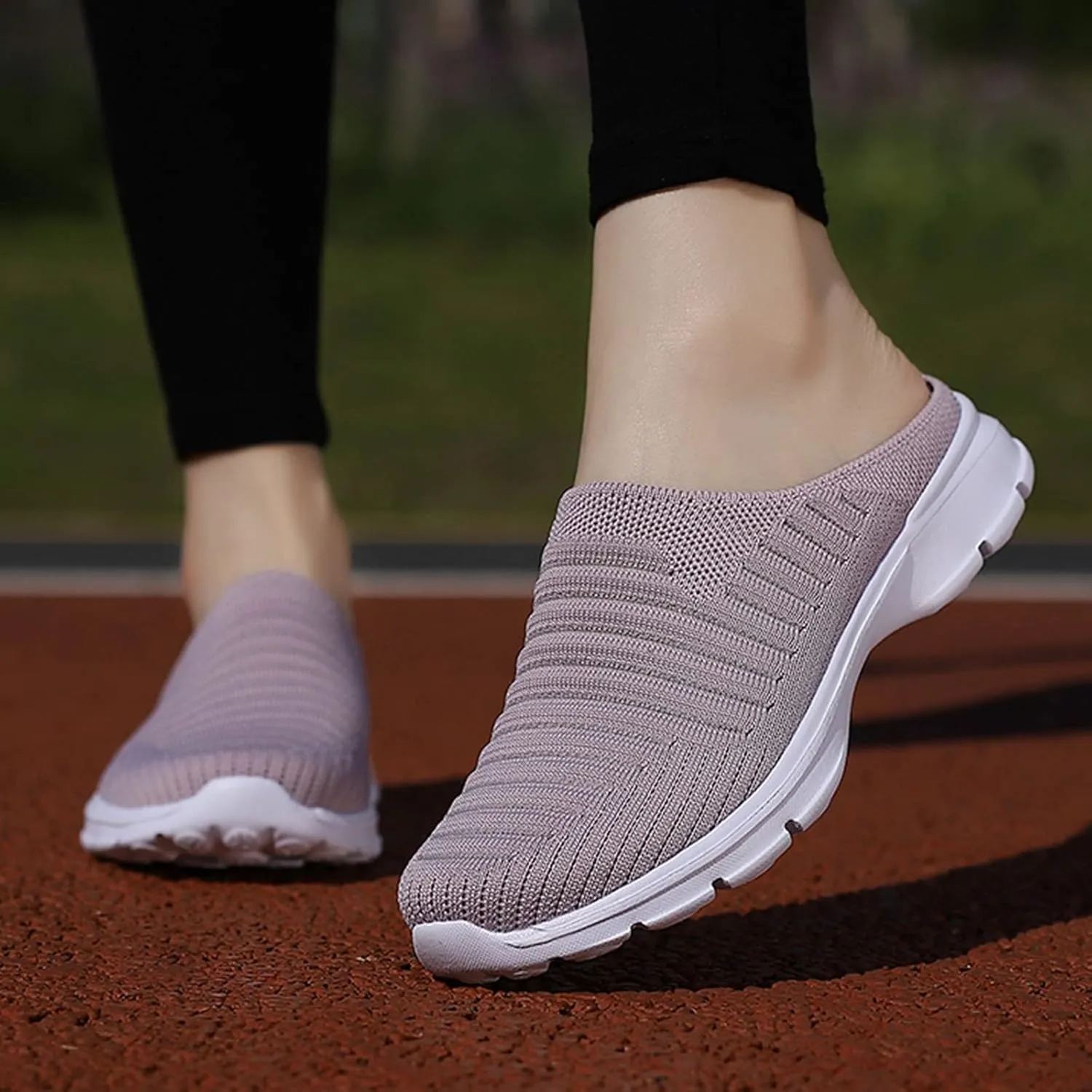 Women's Backless Slip on Mesh Sneakers Shoes Running Shoes for Men High Top Women's Shoes Casual Women Shoes Sneakers Red Tennis Shoe Loafers Dress Shoe