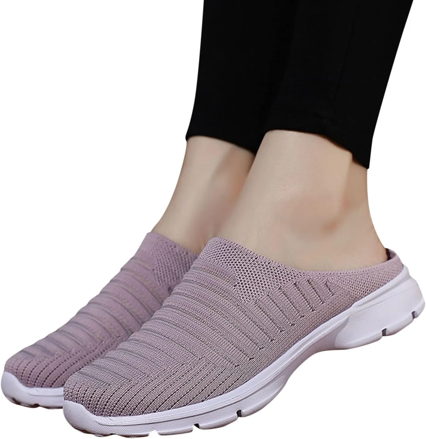 Women's Backless Slip on Mesh Sneakers Shoes Running Shoes for Men High Top Women's Shoes Casual Women Shoes Sneakers Red Tennis Shoe Loafers Dress Shoe