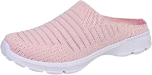 Women's Backless Slip on Mesh Sneakers Shoes Womens Tennis Shoes Loafers Black Casual Shoes Women's Fashion Sneakers Brown Tennis Shoe Loafers Shoe