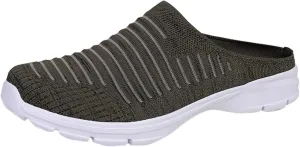 Womens Breathable Mesh Walking Mules Sneakers Tennis Shoes Men Food Service Shoes Dressy Casual Waterproof Sneakers Steel Toe Tennis Shoe Cross Trainer Shoe