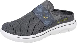 Women's Casual Slip on Half Shoes Breathable Running Shoes for Women Mesh Breathable Casual Dress Shoes White Platform Sneakers White Tennis Shoe Casual Loafers