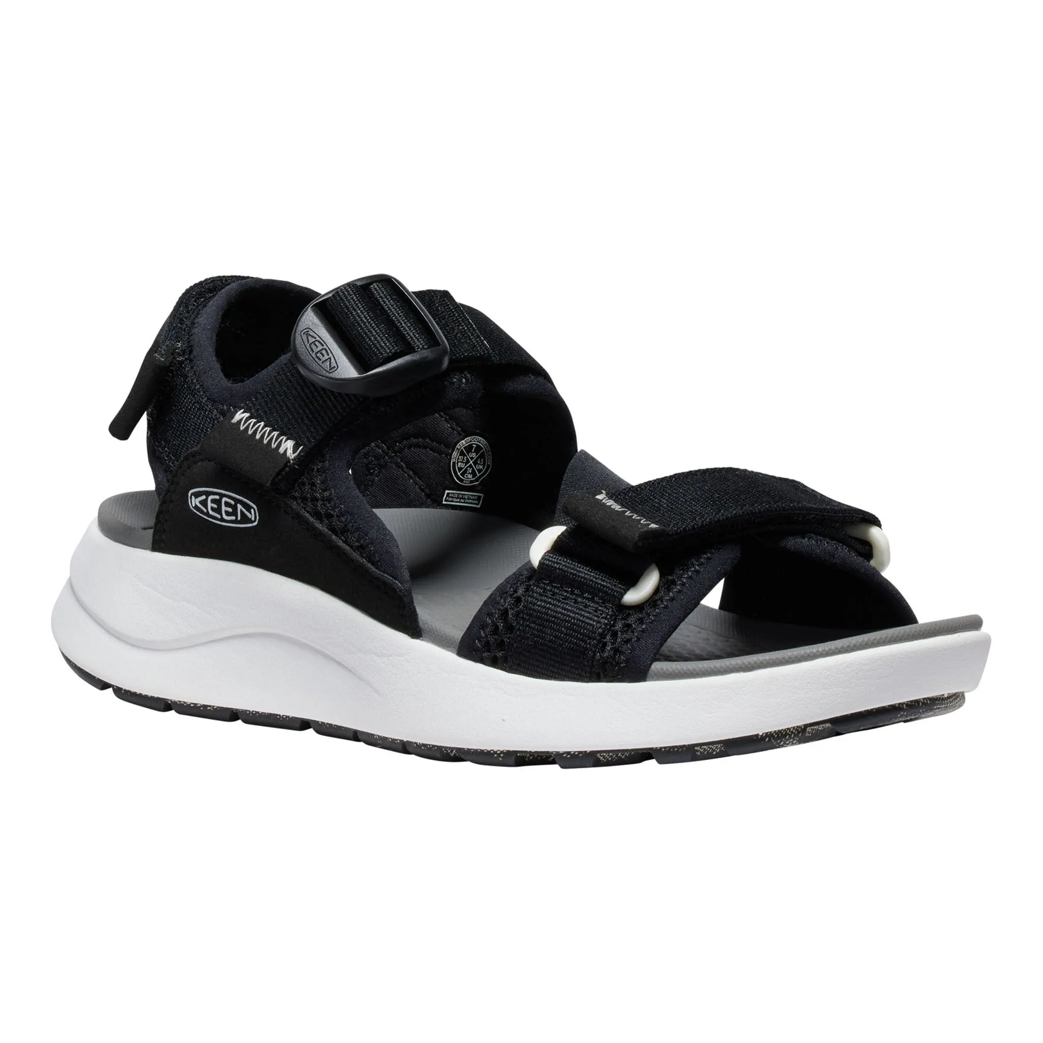 Women's Elle Sport Backstrap Sandal Black/Steel Grey