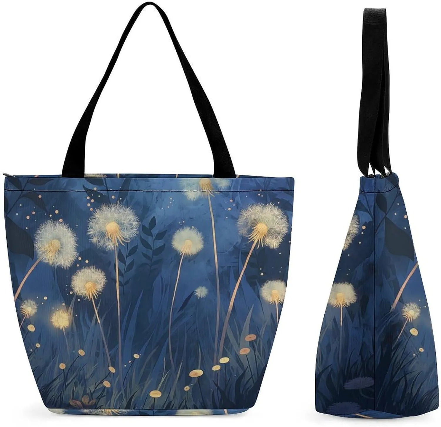 Women's Handbags Dandelions Print Shopping Bag Leather Tote Bag Satchel Bags