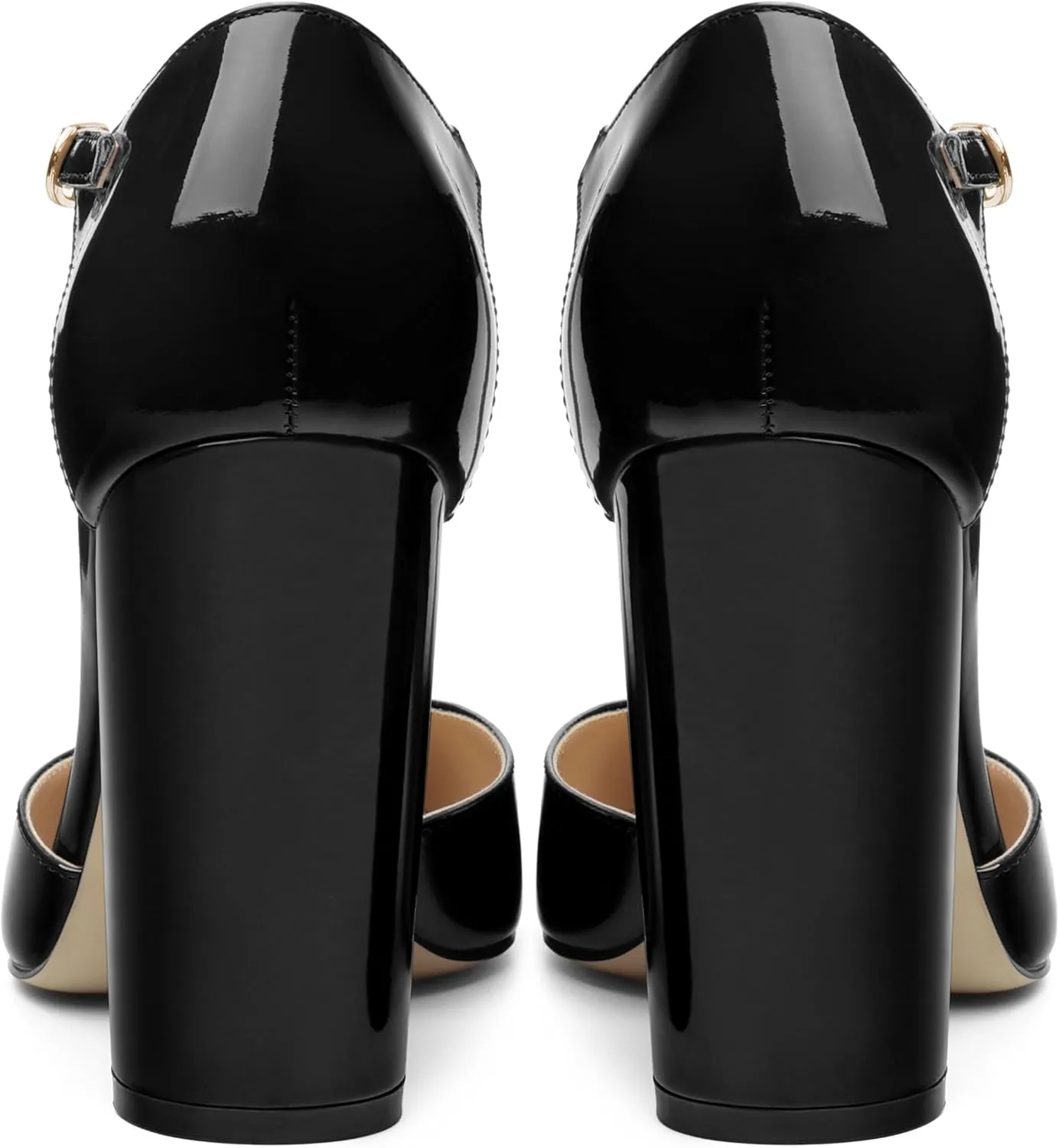 Women's High Heel Pumps, Simple Classic T-Strap Pointed Toe Dress Shoes,Party Dress Sandals3.9
