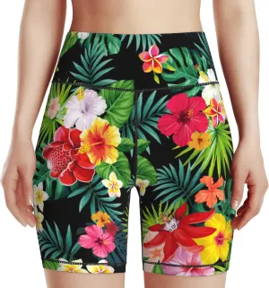 Women's High Waist Bike Shorts for Workout Sports Athletic Running Hiking Biker Yoga Gym Size