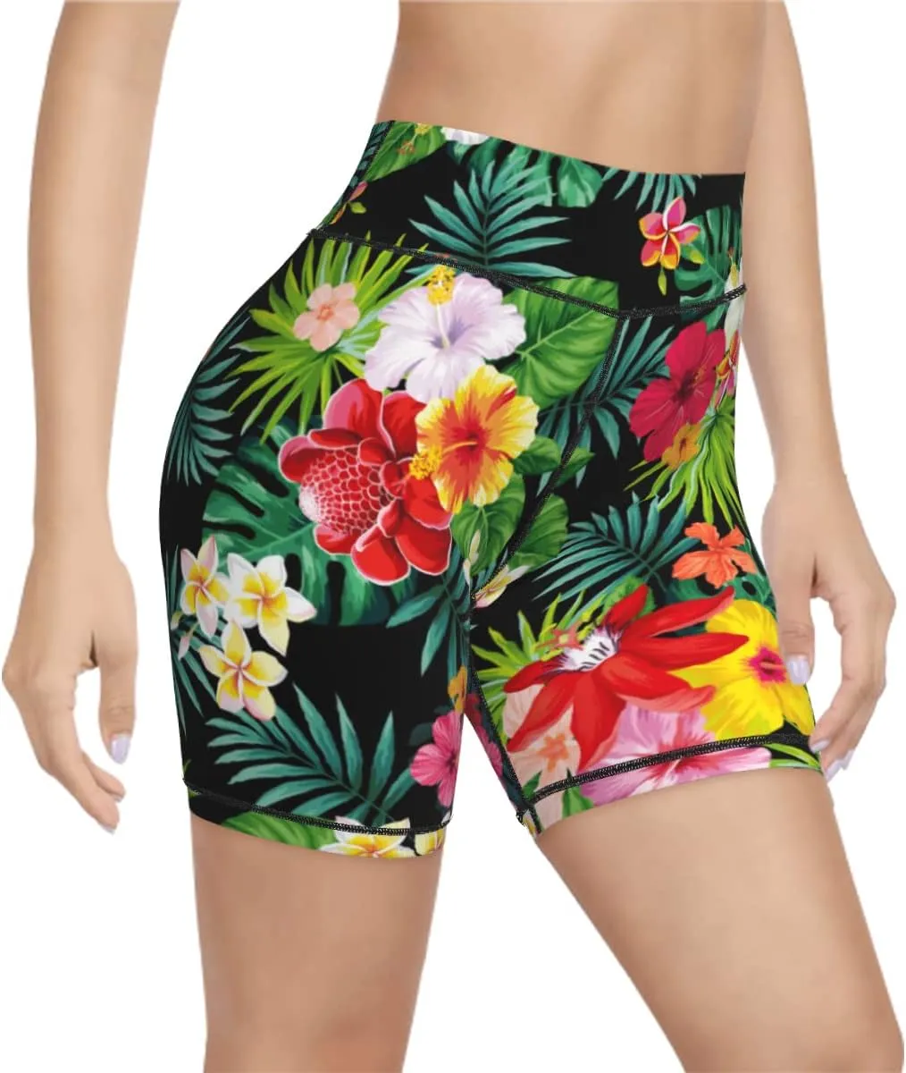 Women's High Waist Bike Shorts for Workout Sports Athletic Running Hiking Biker Yoga Gym Size