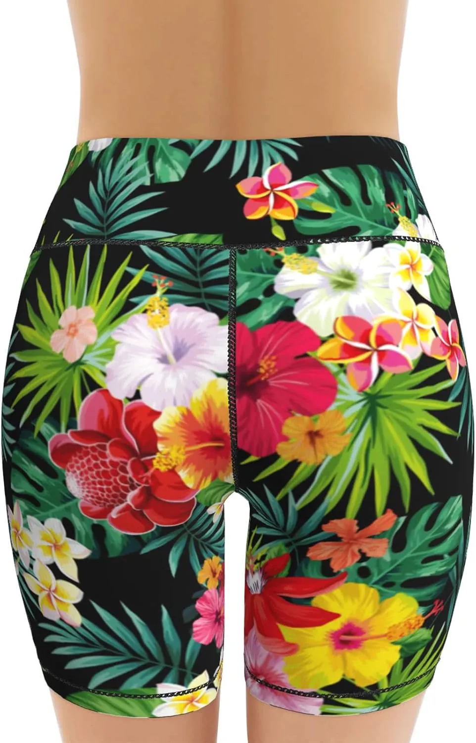 Women's High Waist Bike Shorts for Workout Sports Athletic Running Hiking Biker Yoga Gym Size