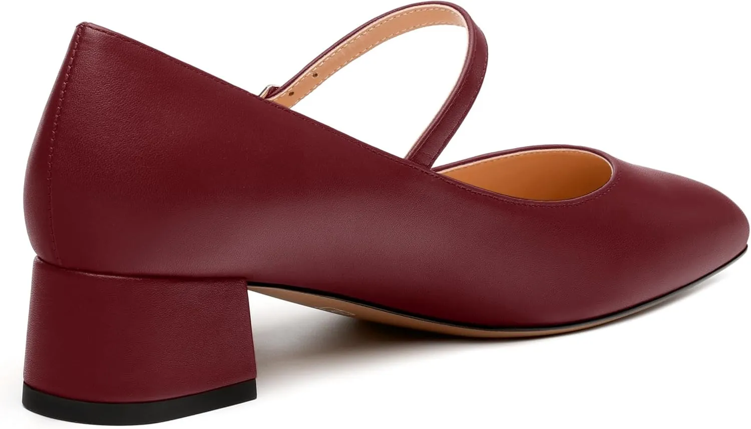 Women's Mary Jane Pumps With Low Block Heel and Square Toe - 1.3" Daily Shoes