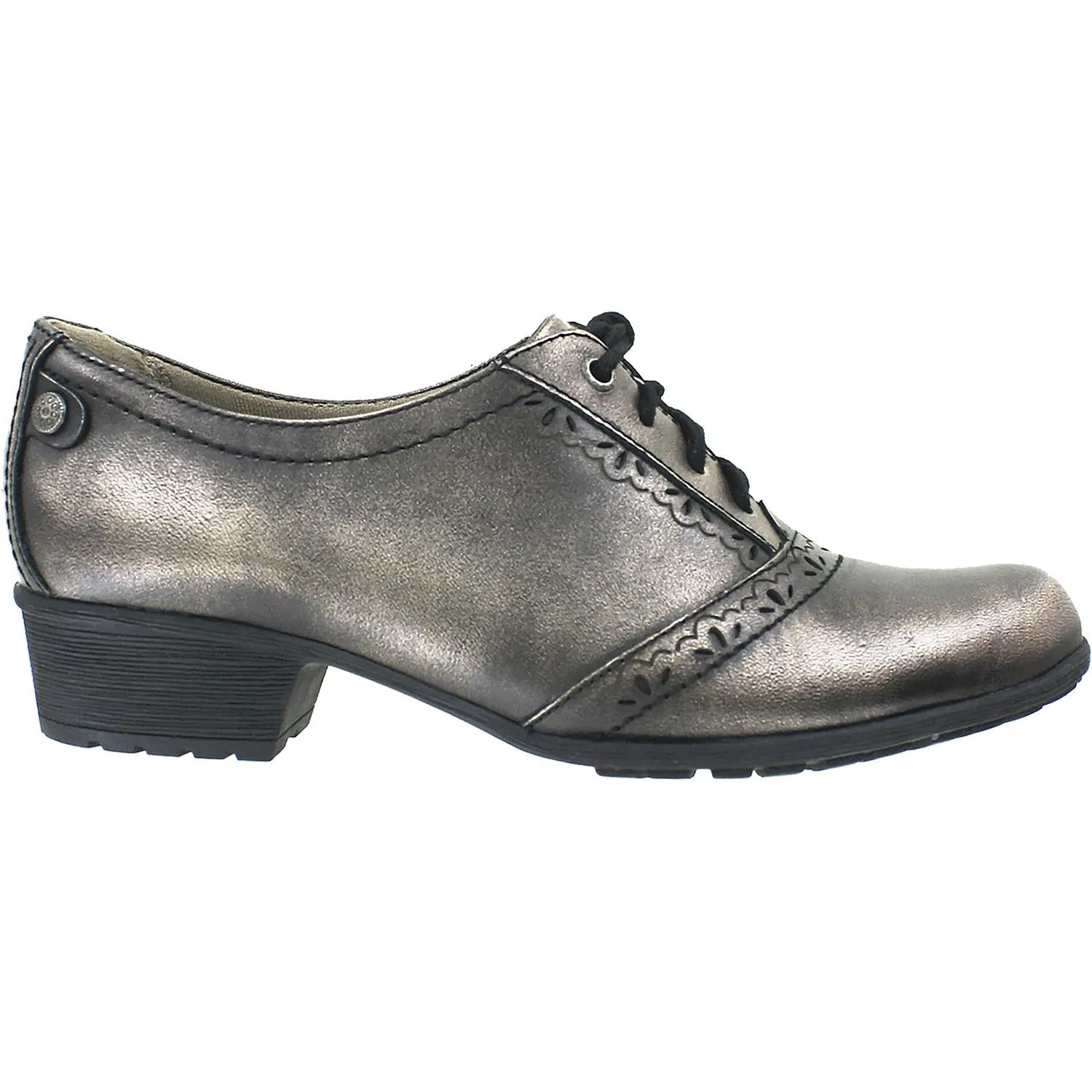 Women's Rockport Cobb Hill Gratasha Oxford Pewter Leather
