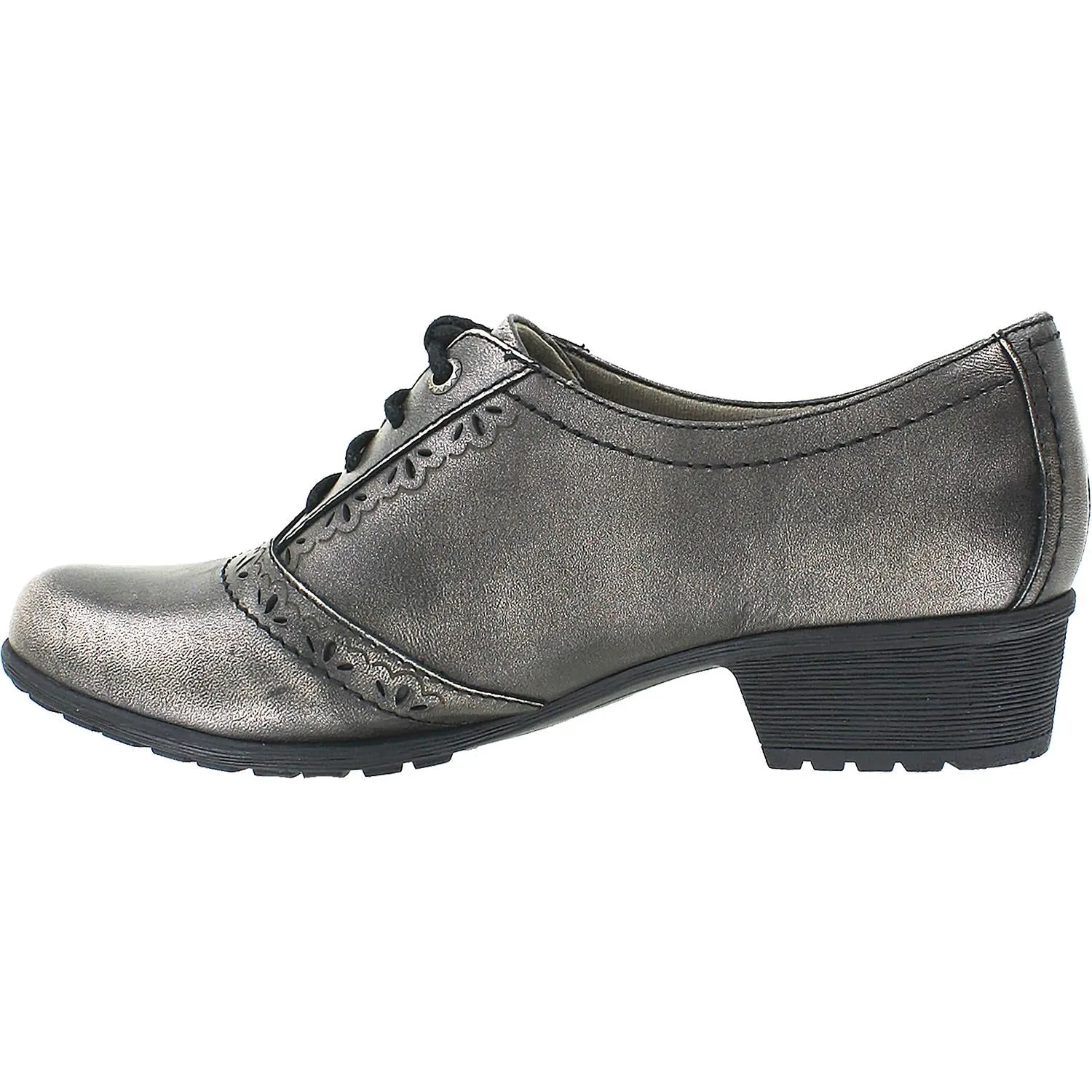 Women's Rockport Cobb Hill Gratasha Oxford Pewter Leather
