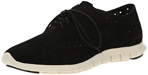 Zerogrand Wing Ox Oxford Black Suede 8 B Us