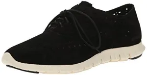 Zerogrand Wing Ox Oxford Black Suede 8 B Us